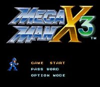 une photo d'Ã©cran de Mega Man X-3 sur Nintendo Super Nes